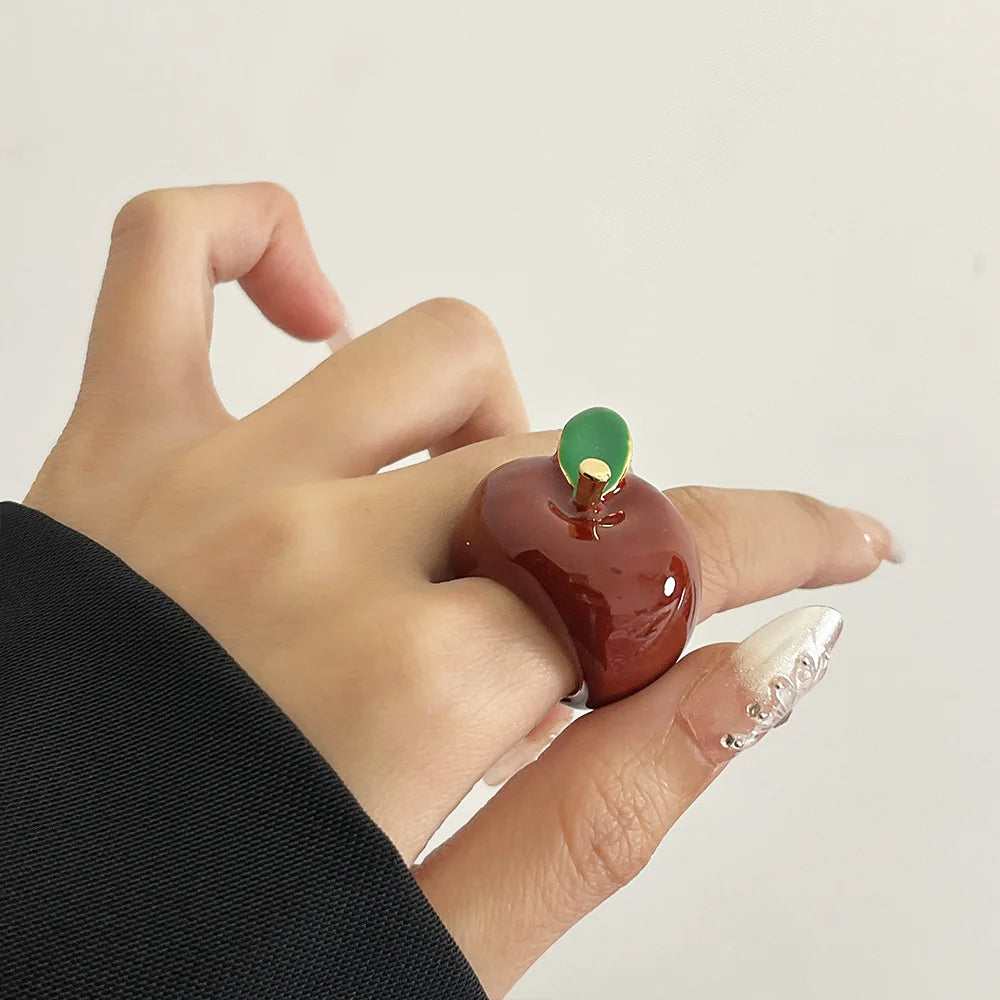 VILZSTUDIOS Zinc alloy apple core ring