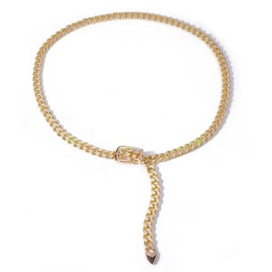 VILZSTUDIOS Fashionable belt with chunky buckle chain design