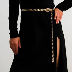 VILZSTUDIOS Fashionable belt with chunky buckle chain design