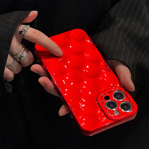 VILZSTUDIOS 3D bubble phone case in red color