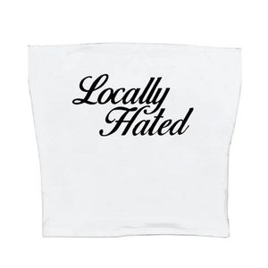 VILZSTUDIOS Graphic tube top featuring bold lettering