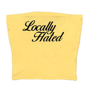 VILZSTUDIOS Graphic tube top featuring bold lettering