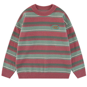 VILZSTUDIOS striped oversized sweater