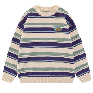 VILZSTUDIOS striped oversized sweater