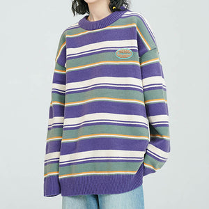 VILZSTUDIOS striped oversized sweater