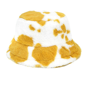 VILZSTUDIOS Stylish cow print bucket hat for modern fashion