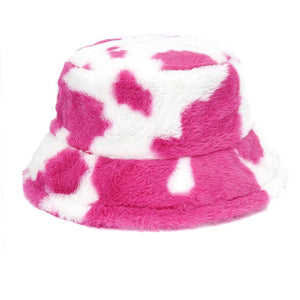 VILZSTUDIOS Stylish cow print bucket hat for modern fashion