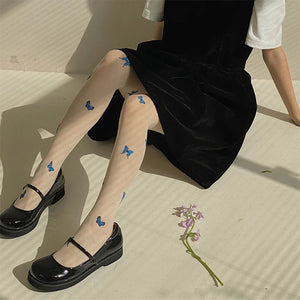 VILZSTUDIOS Sheer tights with butterfly details