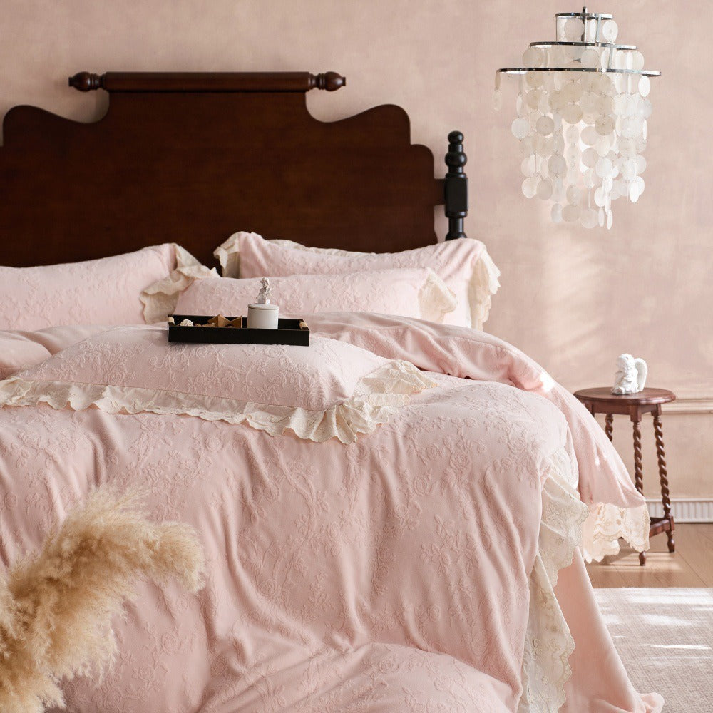 Butterfly Lace Duvet Cover Set