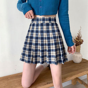 VILZSTUDIOS Plaid skirt designed for modern streetwear style