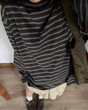 VILZSTUDIOS Striped long sleeve t-shirt for casual wear