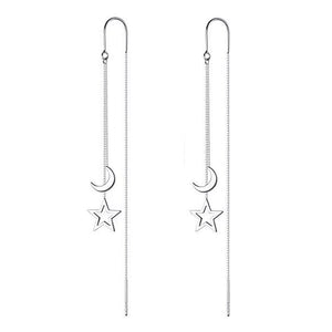 VILZSTUDIOS Celestial dangle earrings featuring sun and moon design