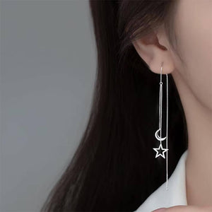 VILZSTUDIOS Celestial dangle earrings featuring sun and moon design