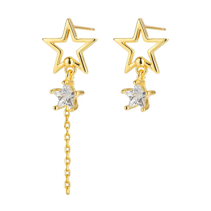 VILZSTUDIOS Asymmetric earrings with celestial design