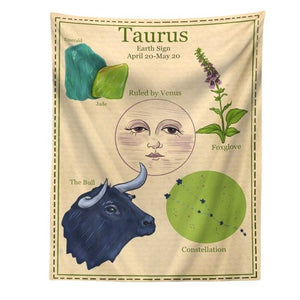 VILZSTUDIOS Horoscope aesthetic tapestry for wall decor