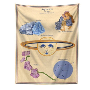 VILZSTUDIOS Horoscope aesthetic tapestry for wall decor
