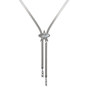 VILZSTUDIOS Stylish chain necklace with shooting star pendant