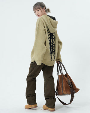 VILZSTUDIOS Centipede textured sweater hoodie from VILZSTUDIOS