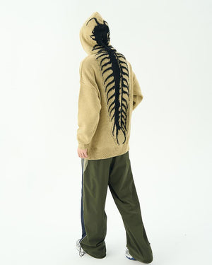 VILZSTUDIOS Centipede textured sweater hoodie from VILZSTUDIOS