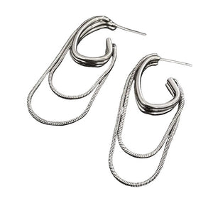 VILZSTUDIOS Stylish chain earrings for a fashionable look