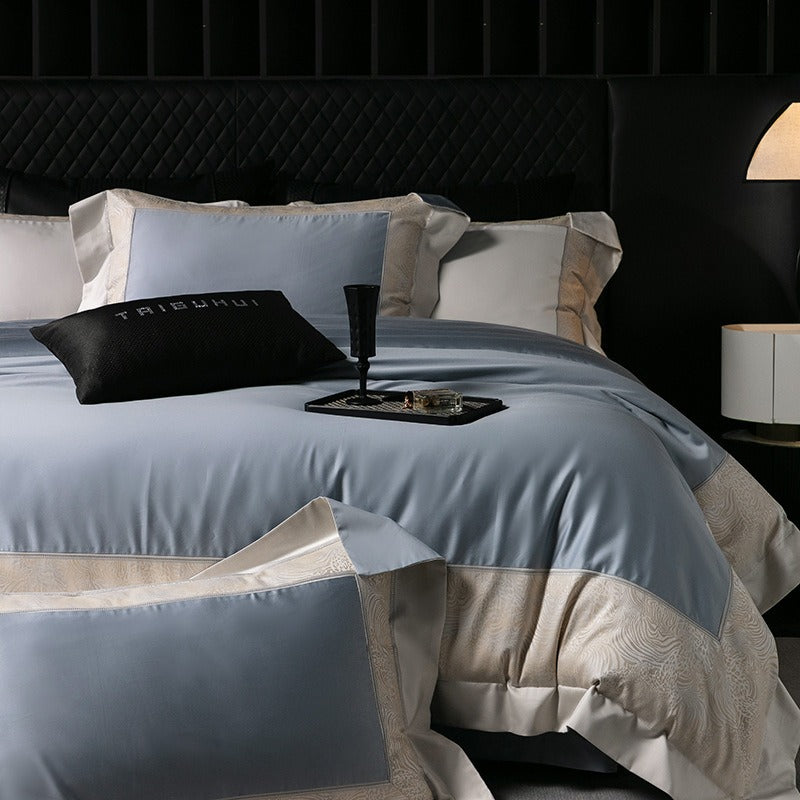 Champagne Jacquard Duvet Cover Set