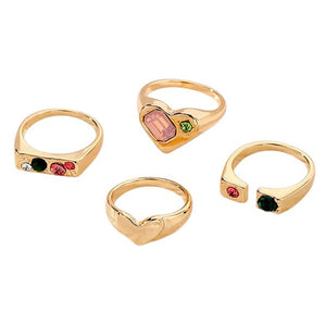 VILZSTUDIOS charm school inspired ring collection set