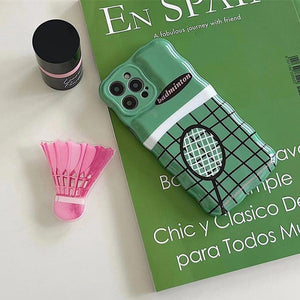 VILZSTUDIOS Trendy phone case featuring badminton design