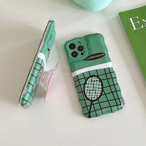 VILZSTUDIOS Trendy phone case featuring badminton design