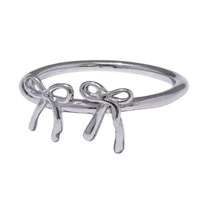 VILZSTUDIOS Charming ring with bow accents