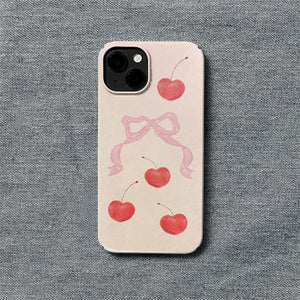 VILZSTUDIOS Stylish phone case with bow and cherry design