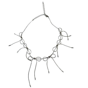 VILZSTUDIOS Choker necklace with bow design