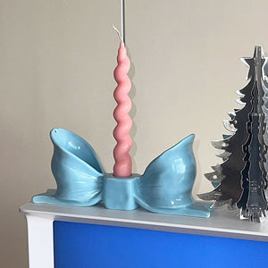 VILZSTUDIOS Ceramic bow shaped candle holder
