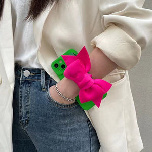 VILZSTUDIOS Stylish bow wristband phone case
