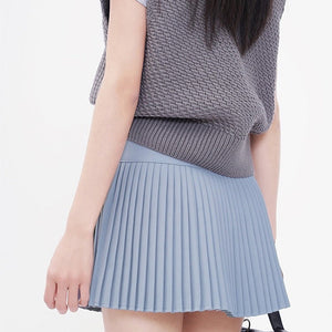 VILZSTUDIOS Charming pleated mini skirt with bows design