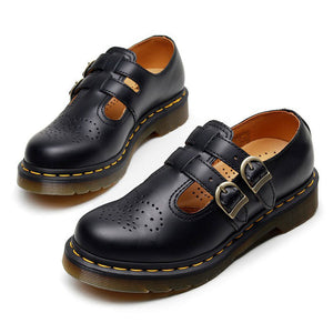 VILZSTUDIOS Charming Buckle Strap Mary Jane Flats