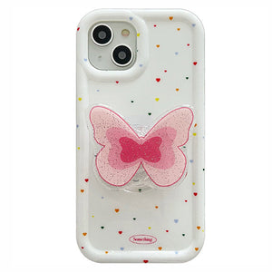 VILZSTUDIOS Stylish Butterfly PopSocket iPhone Case