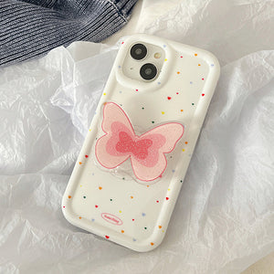 VILZSTUDIOS Stylish Butterfly PopSocket iPhone Case
