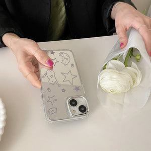 VILZSTUDIOS Charming Cat & Star iPhone Case