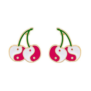 VILZSTUDIOS Stylish earrings featuring a unique yin yang design