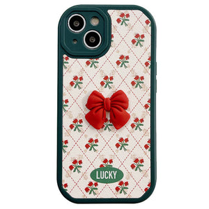 VILZSTUDIOS Floral Bow iPhone Case by VILZSTUDIOS