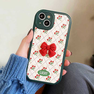 VILZSTUDIOS Floral Bow iPhone Case by VILZSTUDIOS