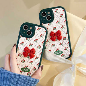 VILZSTUDIOS Floral Bow iPhone Case by VILZSTUDIOS