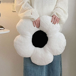 VILZSTUDIOS Floral shaped plush pillow