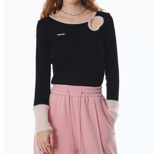VILZSTUDIOS Charming Heart Cutout Cozy Top product image