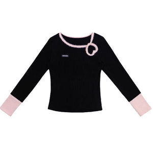 VILZSTUDIOS Charming Heart Cutout Cozy Top product image