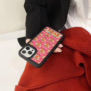 VILZSTUDIOS Stylish heart-themed iPhone case for trendy protection