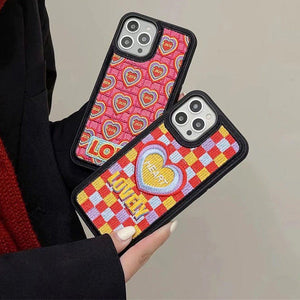 VILZSTUDIOS Stylish heart-themed iPhone case for trendy protection