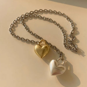 VILZSTUDIOS Stylish heart link necklace for fashion enthusiasts