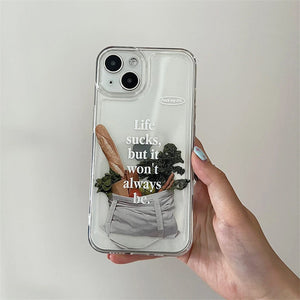 VILZSTUDIOS Stylish Life Sucks iPhone Case for trendy protection