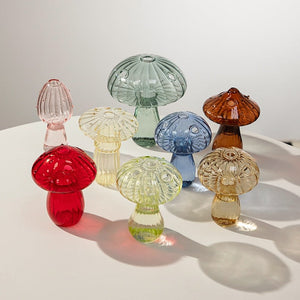 VILZSTUDIOS Nordic mushroom glass vase for home decoration